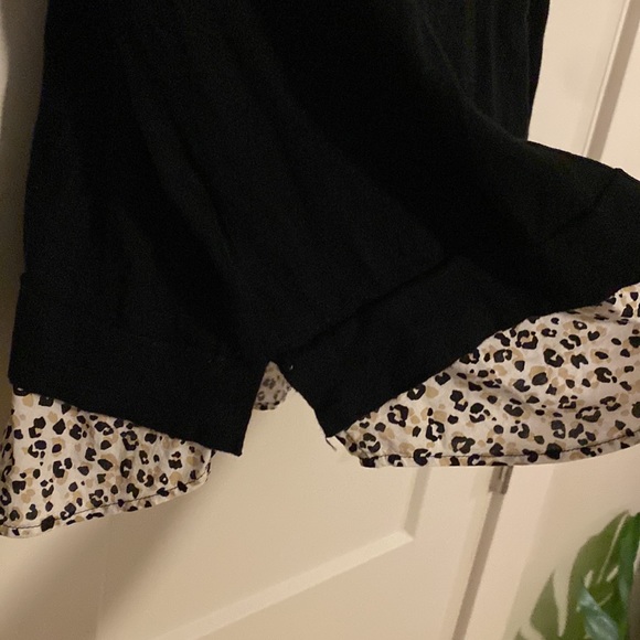 J. Crew woven-collar leopard sweater - Picture 8 of 9